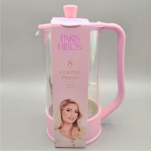 Paris Hilton French Press Coffee Maker With Measuring Scoop, 8 Cup NWT